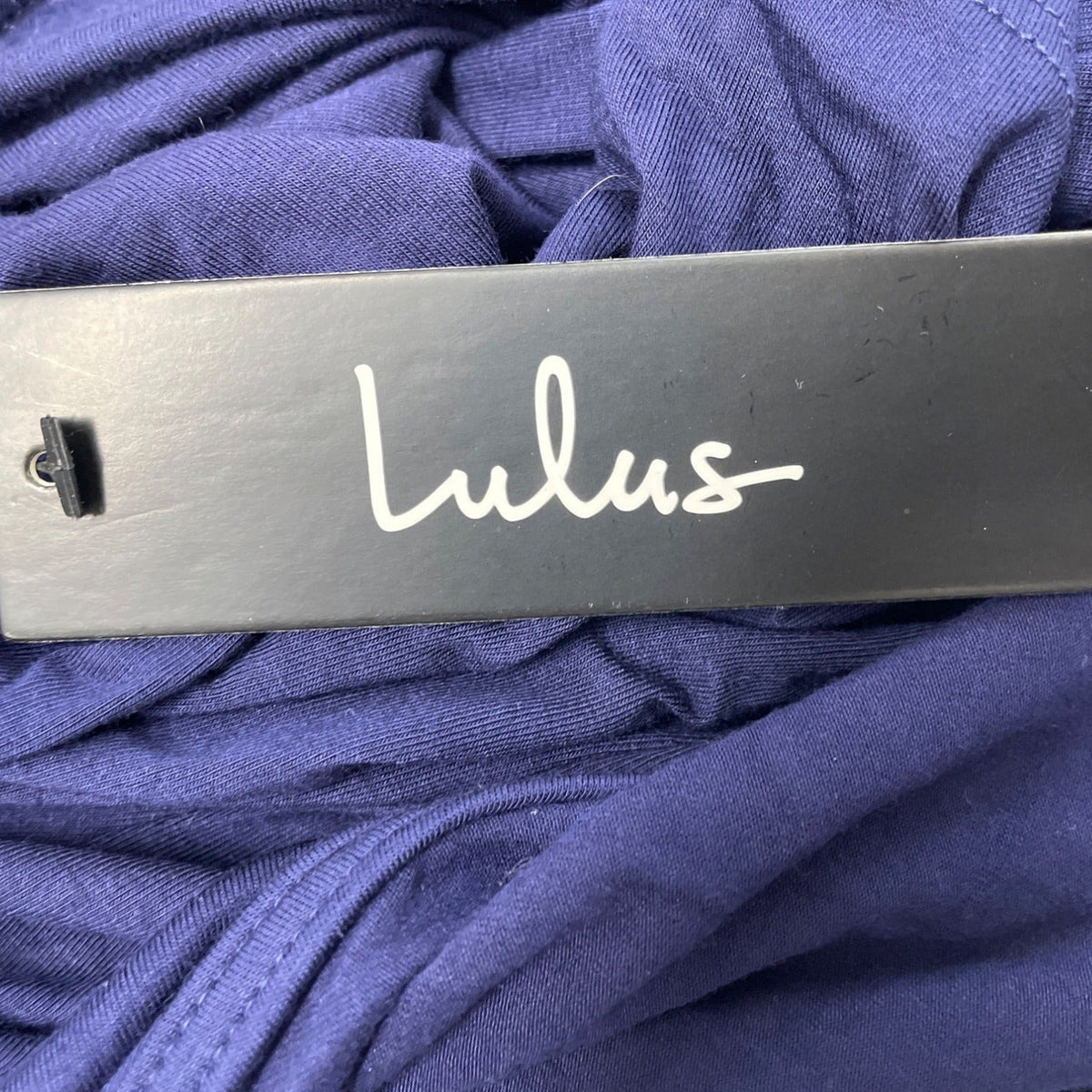 Lulus Womens Navy Wrap Maxi Dress With Tie Waist & V-Neckline Size L - New