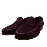 Vintage Cole Haan Women’s Burgundy Suede Classic Flat Moccasin Loafers Size 6B