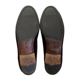 Vintage Cole Haan Women’s Burgundy Suede Classic Flat Moccasin Loafers Size 6B