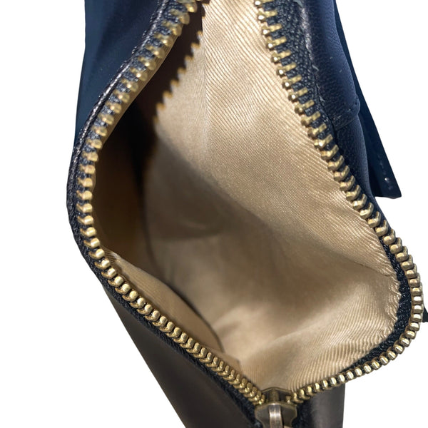 Assots Women’s Black Leather Adjustable Strap Dual-Zip Pockets Crossbody Bag