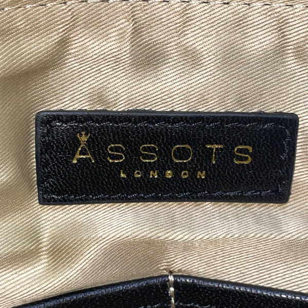 Assots Women’s Black Leather Adjustable Strap Dual-Zip Pockets Crossbody Bag