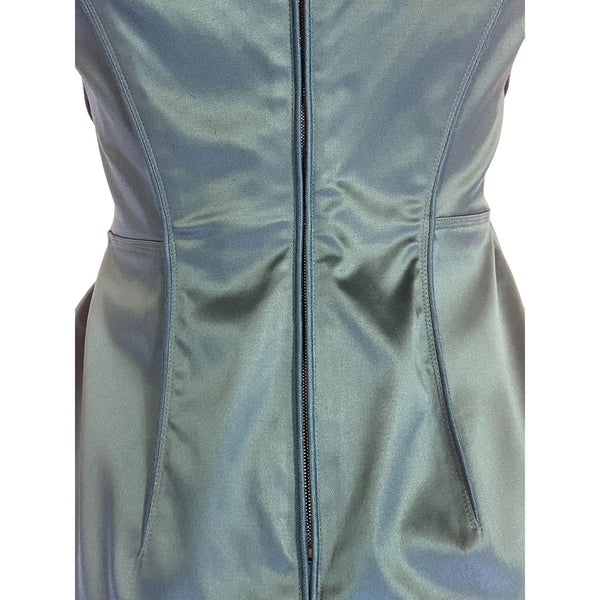 Zacposen Bodycon Back Zipper Girly Glam Dark Green Size 6 Women's Dress - New