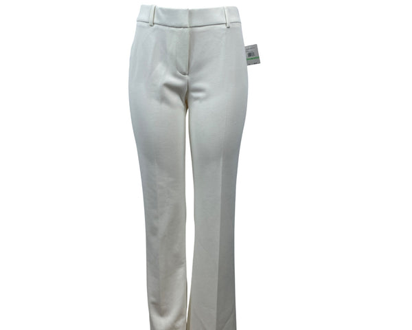 Rafaella Classic Fit Trousers Egret Womens Pants Sz 8 - New