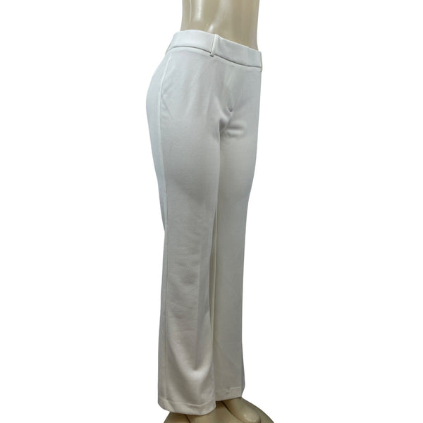 Rafaella Classic Fit Trousers Egret Womens Pants Sz 8 - New