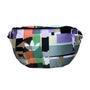 Adidas Unisex Multi-Color Patchwork Adjustable Strap Trefoil Logo Waist Bag