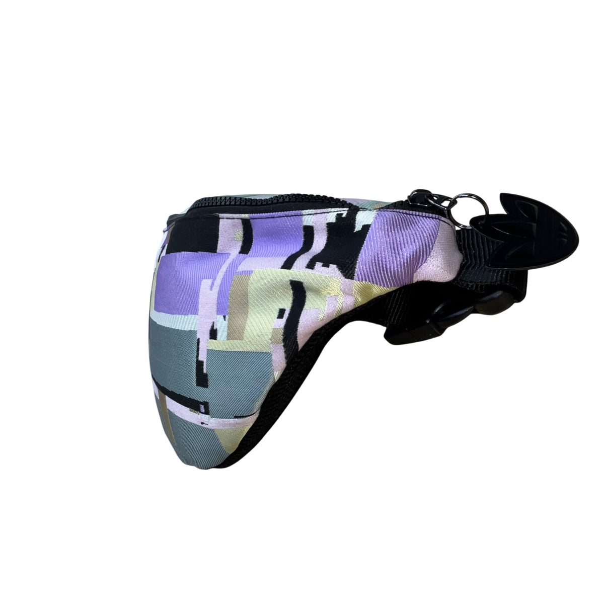 Adidas Unisex Multi-Color Patchwork Adjustable Strap Trefoil Logo Waist Bag