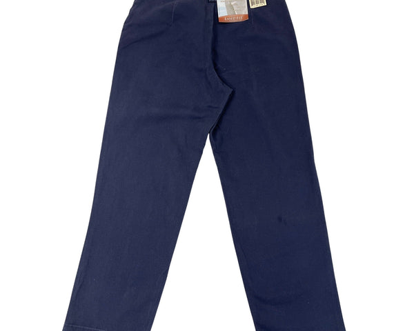 Riders By Lee Womens Navy Blue Casuals Eased Fit Twill Pants Size10P- New
