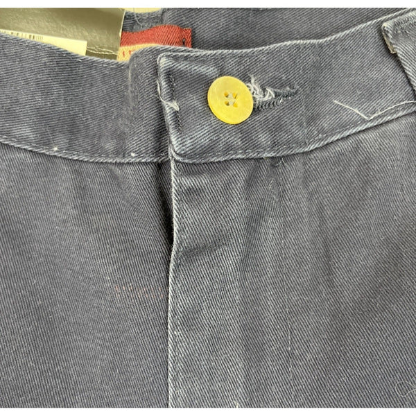 Riders By Lee Womens Navy Blue Casuals Eased Fit Twill Pants Size10P- New