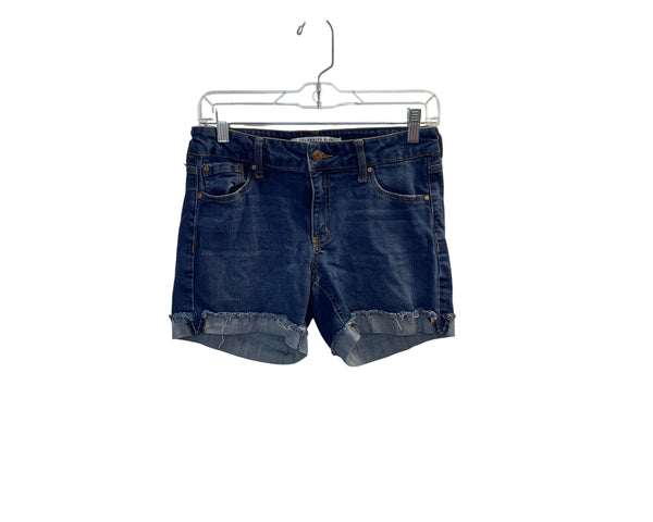 Celebrity Pink Womens Blue Denim Folded Hem Shorts Size 5/27 Casual Stretch Fabric