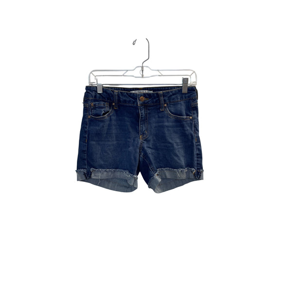 Celebrity Pink Womens Blue Denim Folded Hem Shorts Size 5/27 Casual Stretch Fabric