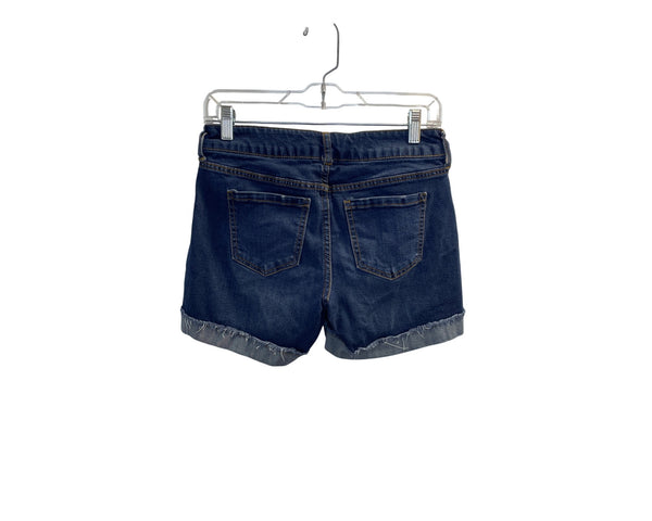 Celebrity Pink Womens Blue Denim Folded Hem Shorts Size 5/27 Casual Stretch Fabric