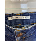 Celebrity Pink Womens Blue Denim Folded Hem Shorts Size 5/27 Casual Stretch Fabric