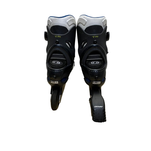 Salomon Mens Grey/Blue Lightweight Performance  Carbon Inline Skates Sz US10.5