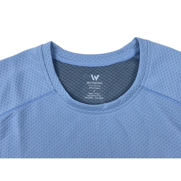 White Sierra Womens Long Sleeve Wicking Top Blue L New