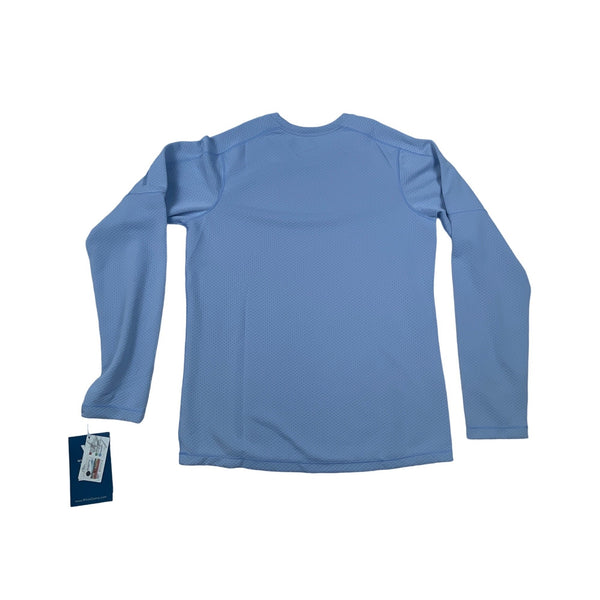 White Sierra Womens Long Sleeve Wicking Top Blue L New