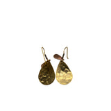 Handcrafted Brass & Copper Teardrop Dangle Earrings For Women