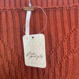 Free People Womens Rust Knit Sweater Dress XL- NEW