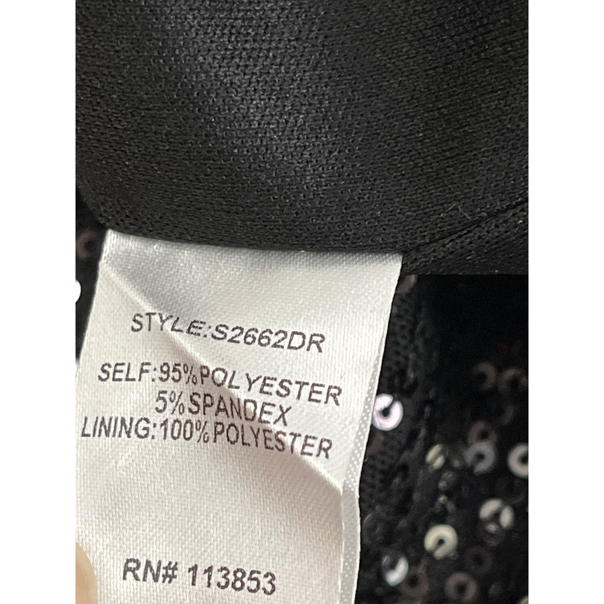 Sugarlips Black Sequin Midi Skirt With Side Slit Hidden Back Zipper Sz XS - New