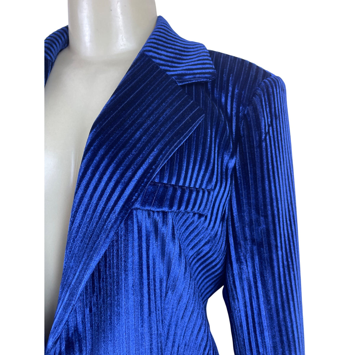 Lisueyne Collection Blue Velvet Women’s 2-Piece Suit Blazer & Pants Sz XL