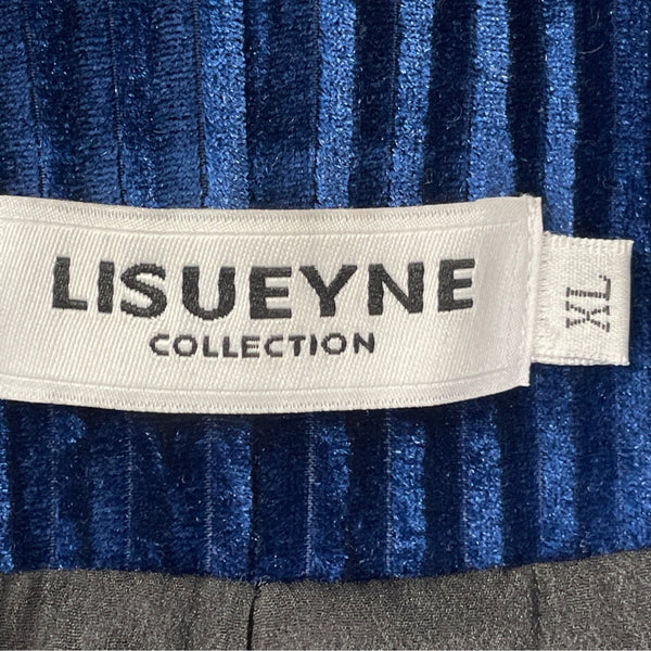 Lisueyne Collection Blue Velvet Women’s 2-Piece Suit Blazer & Pants Sz XL