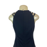 Ralph Lauren Womens Black Strappy Sleeveless Bodycon Dress Size 4