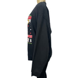 WinWin Unisex Black Christmas Sweater Sz M L - NWT