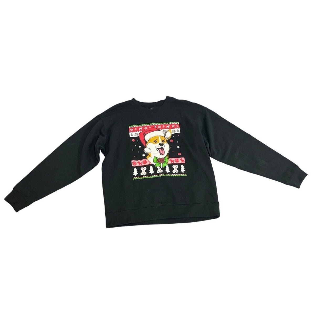 WinWin Unisex Black Christmas Sweater Sz M L - NWT