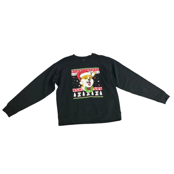 WinWin Unisex Black Christmas Sweater Sz M L - NWT