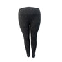 Lysse Womens Black Floral Pattern Leggings Comfortable Slim Fit Sz XL