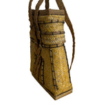 Vintage Handcrafted Philipines Natural Woven Straw Pasikin Basktet Size S