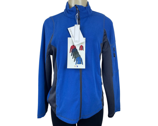 North End Women's Zip Up Long Sleeve Blue Sweater Sz M - NWT