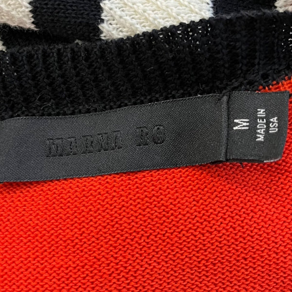 Marna Ro Women's Multicolor Striped Sweater Long Sleeve Crew Neck Size M