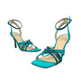 Vince Camuto Women’s Evening Jade Blue Suede Brevern Strappy Heels Sz 10M - New