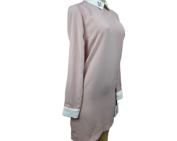 Victoria Beckham Women’s Pink Long Sleeve Dress Sz XS - NWT