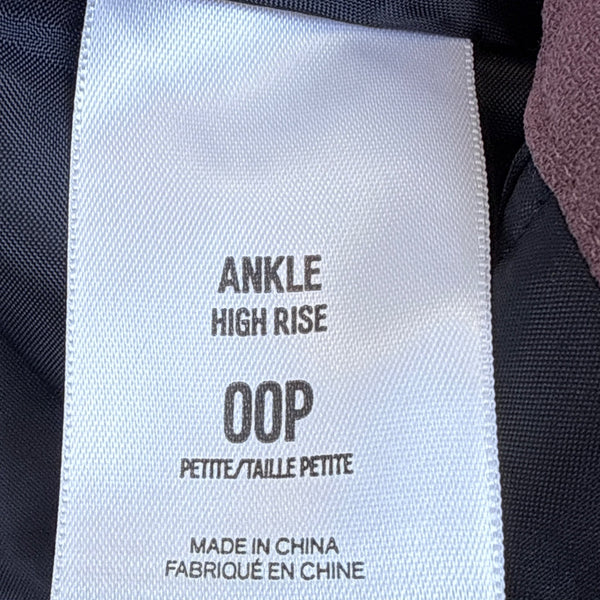 Express Women’s Purple High-Rise Ankle Pants With Bow Front Size 00P - New