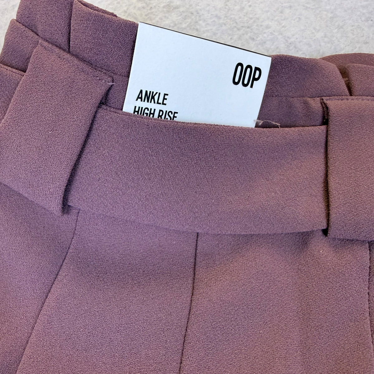 Express Women’s Purple High-Rise Ankle Pants With Bow Front Size 00P - New