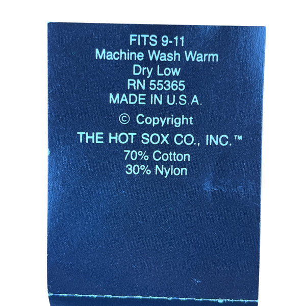 The Hot Sox Unisex Orange Cotton Blend Socks Multicolor Fish Pattern Size 9-11