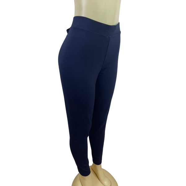 Vince Camuto Womens Classic Navy Essentials Leggings Stretch Knit Sz L - New