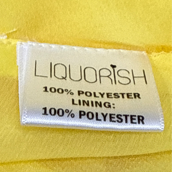 Liquorish Women’s Yellow Puff Sleeve Wrap Dress Size 8