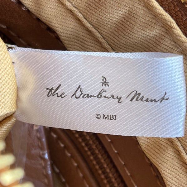 The Danbury Mint Women Brown Faux Leather Studded The Personalized Crossbody Bag