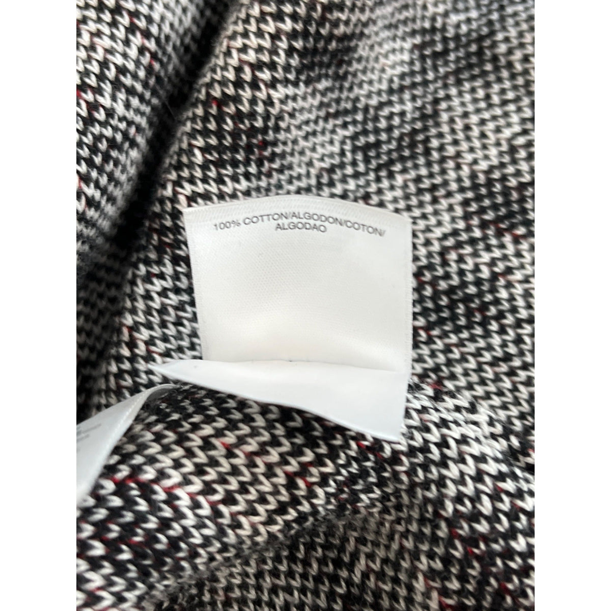 Anne Klein Womens Houndstooth Belted Cardigan Sweater S
