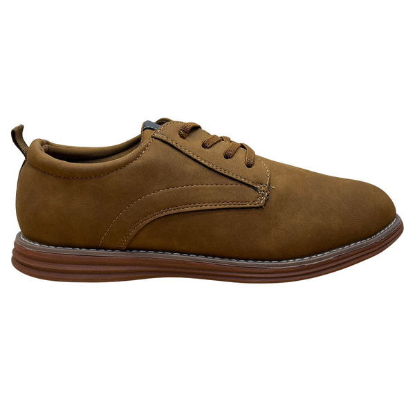 Deer Stags Boys Brown Faux Leather Dapper Jr Dress Shoes Size 6.5