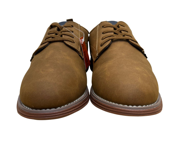 Deer Stags Boys Brown Faux Leather Dapper Jr Dress Shoes Size 6.5