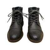 G.H. Bass & Co. Mens Grey Double Zipper Closure Lace-Up Ryan Boots 8.5M - New