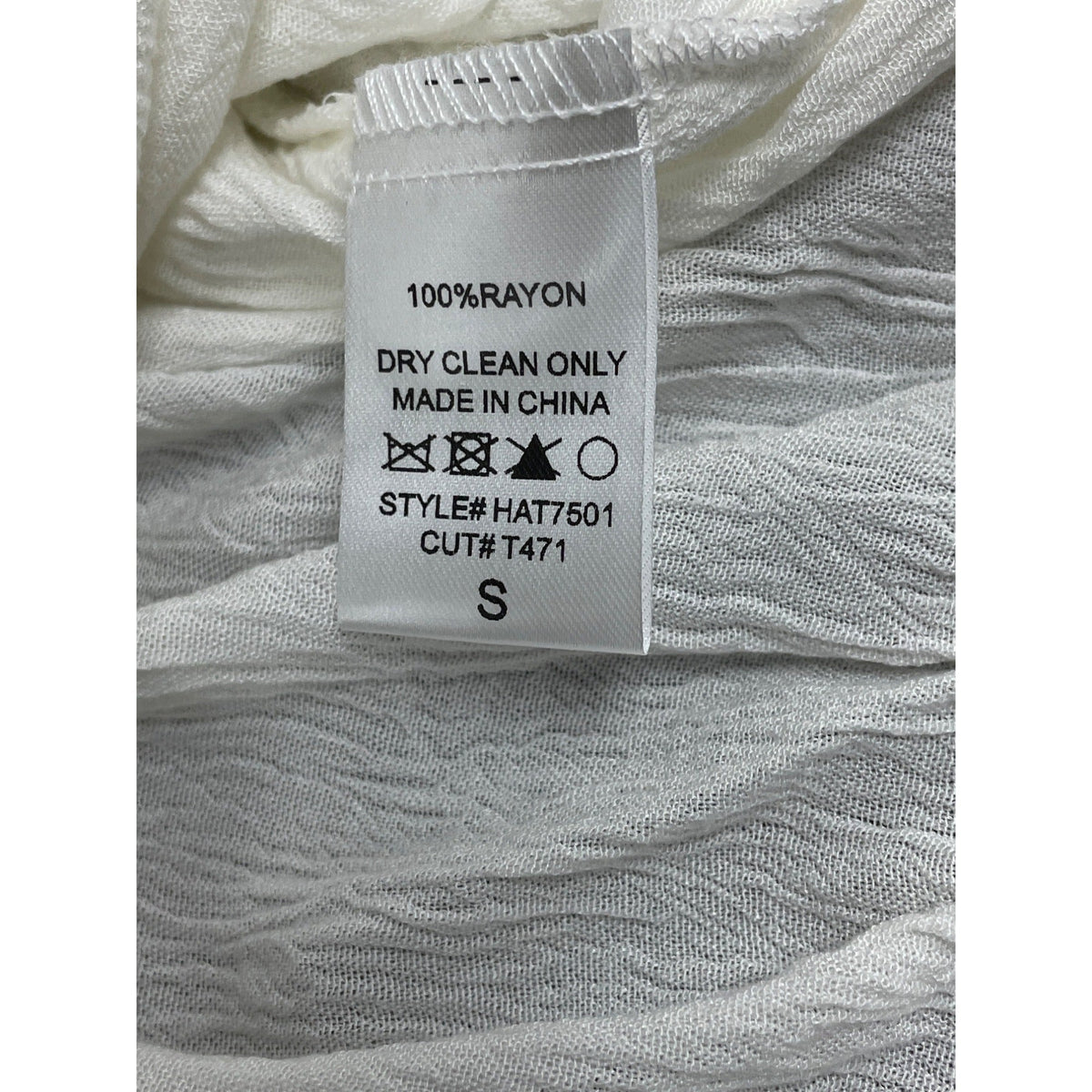 La Miel Off-Shoulder White Blouse Women’s Flowy Elastic Hem Size S - New