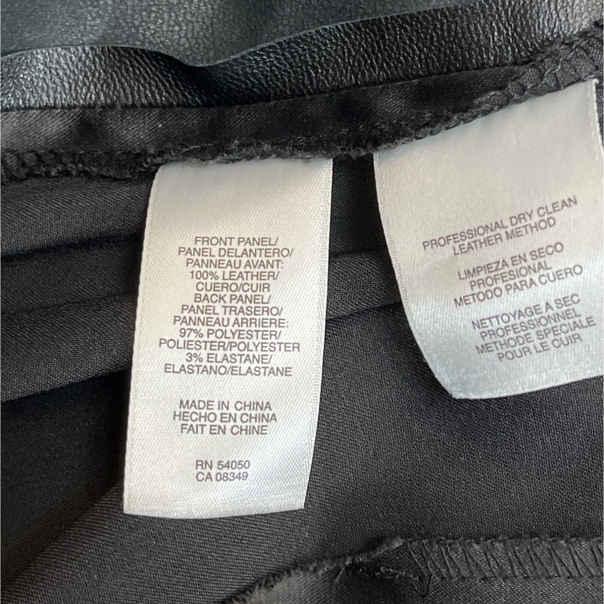 Jones York Women's Black Sleeveless Leather Shirt Size 6P (EUR 36)