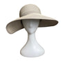 Sun and Sand Womens Wide Brim Paper Straw Sun Hat Beige UPF 50+ New