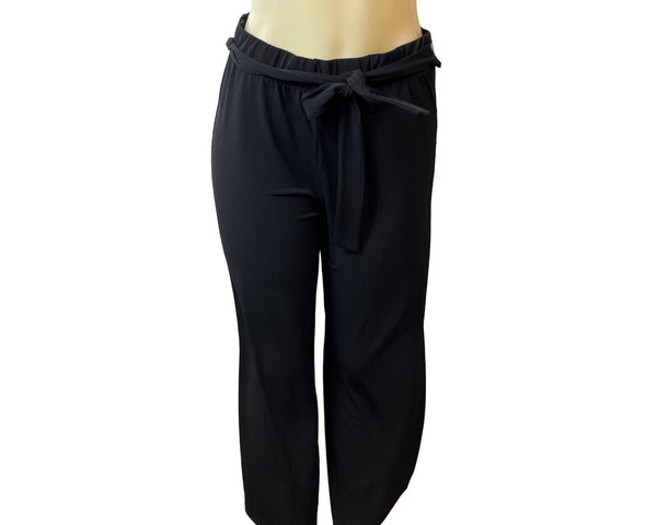 Tahari Women's Stretchable Black Poly Blend Trousers Sz M - NWT