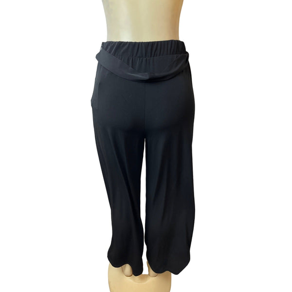 Tahari Women's Stretchable Black Poly Blend Trousers Sz M - NWT