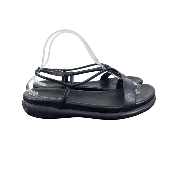 Kenneth Cole Reaction Black Trip N Dip Size 10 Womens Sandals